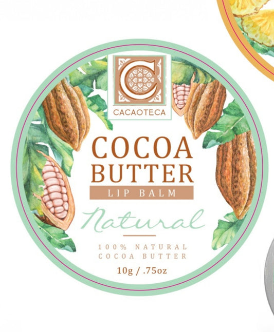 Cacaoteca Lip Balm 100% Natural Manteca de Cacao Cocoa Butter - Artesanal.do